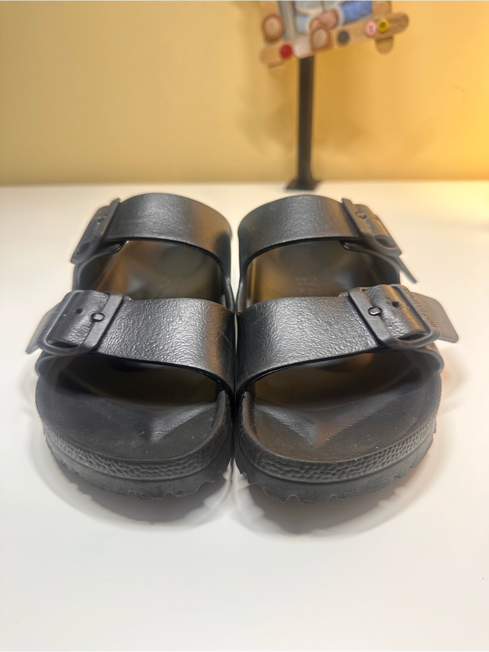 Birkenstock Black Double Buckle Women's Slide Sandals